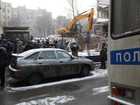 Снос дома в Большом Козихинском переулке. Фото: Каспаров.Ru Снос дома в Большом Козихинском переулке. Фото: Каспаров.Ru