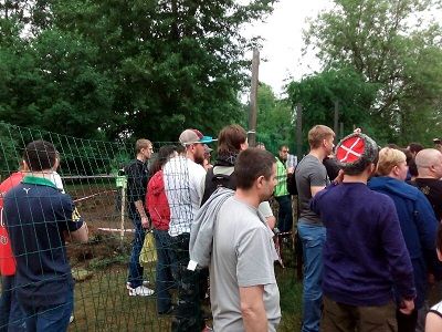 Акция протеста против незаконной постройки храма. Фото: Каспаров.Ru. Акция протеста против незаконной постройки храма. Фото: Каспаров.Ru.