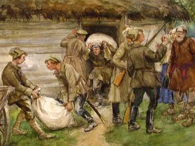 И.Владимиров, "Продразверстка" (фрагмент). Источник - http://www.artsait.ru/ И.Владимиров, "Продразверстка" (фрагмент). Источник - http://www.artsait.ru/