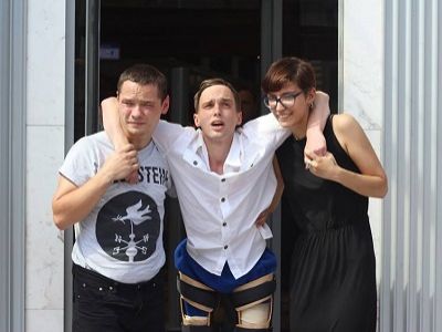 Дмитрий Жданов, Катрин Ненашева, Евгений Зубченко. Источник - www.facebook.com/katrin.nenasheva Дмитрий Жданов, Катрин Ненашева, Евгений Зубченко. Источник - www.facebook.com/katrin.nenasheva