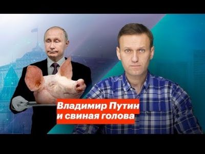 Заставка видео "Владимир Путин и свиная голова". Фото: youtube.com/watch?time_continue=59&v=SKGCVoOGZm4 Заставка видео "Владимир Путин и свиная голова". Фото: youtube.com/watch?time_continue=59&v=SKGCVoOGZm4