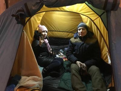 Палаточный городок на Кравченко, 16. Фото: facebook.com/activist.msk Палаточный городок на Кравченко, 16. Фото: facebook.com/activist.msk