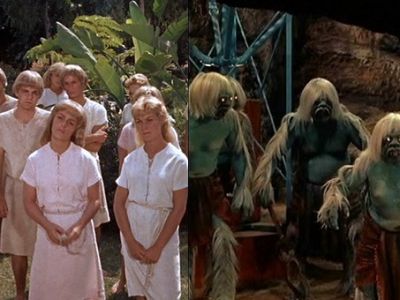 Элои и морлоки. Из к/ф "Машина времени" (1960, США). Скрин: playbuzz.com, tvtropes.org Элои и морлоки. Из к/ф "Машина времени" (1960, США). Скрин: playbuzz.com, tvtropes.org