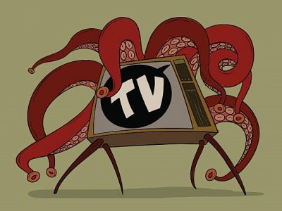 Спрут телевизионный. Иллюстрация: twitter.com/staroetv Спрут телевизионный. Иллюстрация: twitter.com/staroetv