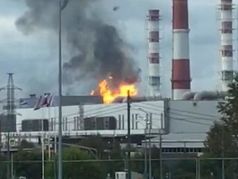Пожар на энергообъекте. ТЭЦ. Фото: mskagency.ru