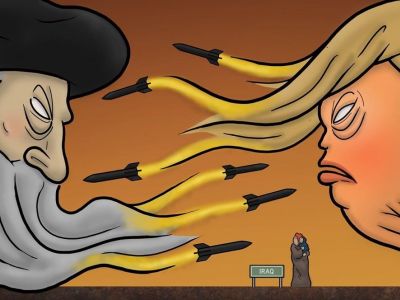 Трамп и Иран: обмен ударами. Рис.: www.toonpool.com Трамп и Иран: обмен ударами. Рис.: www.toonpool.com