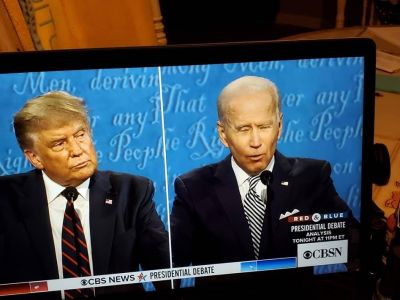 Теледебаты Трамп - Байден. Фото: www.facebook.com/kirill.shulika Теледебаты Трамп - Байден. Фото: www.facebook.com/kirill.shulika