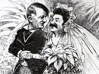 Сталин и Гитлер, карикатура Сталин и Гитлер, карикатура