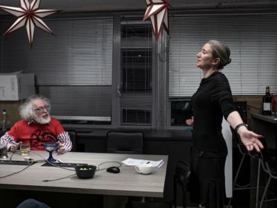 Алексей Венедиктов и Екатерина Шульман. Фото: Влад Докшин / "Новая газета" Алексей Венедиктов и Екатерина Шульман. Фото: Влад Докшин / "Новая газета"