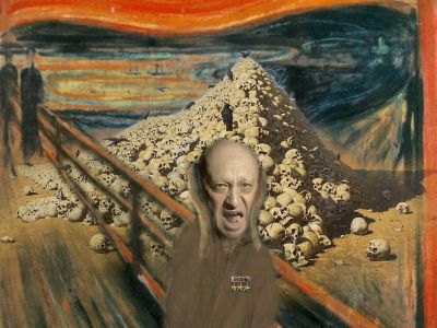 Пригожин, "Крик", "Апофеоз войны". Коллаж: t.me Пригожин, "Крик", "Апофеоз войны". Коллаж: t.me