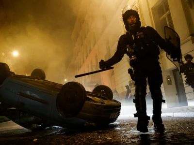 Беспорядки во Франции, 1.07.23. Фото: t.me/parstodayrussian Беспорядки во Франции, 1.07.23. Фото: t.me/parstodayrussian