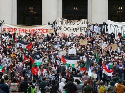 ПроХАМАСовские выступления в Гарварде. Фото: Reuters ПроХАМАСовские выступления в Гарварде. Фото: Reuters