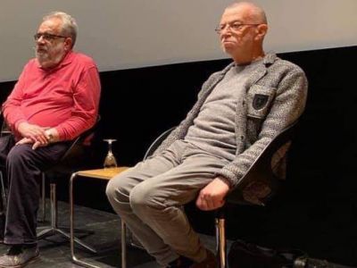 Николай Руденский и Лев Рубинштейн. Фото: t.me/igoreidman Николай Руденский и Лев Рубинштейн. Фото: t.me/igoreidman