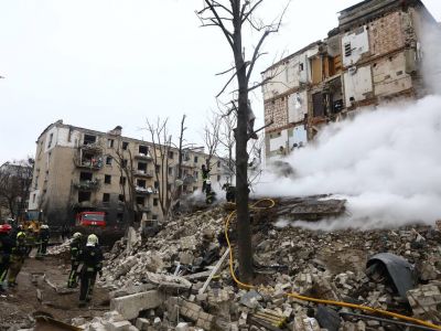 Последствия российского удара по жилому дому в Харькове, 23.01.24. Фото: t.me/astrapress Последствия российского удара по жилому дому в Харькове, 23.01.24. Фото: t.me/astrapress