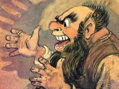 Карабас-Барабас. Иллюстрация Л. В. Владимирского Карабас-Барабас. Иллюстрация Л. В. Владимирского