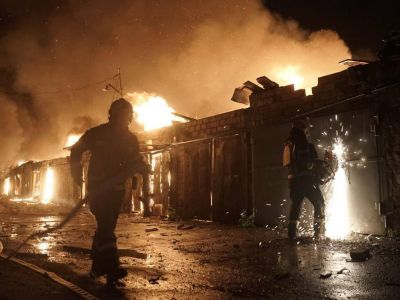 Последствия ударов по Киеву, Фото: ДСНС по Киеву