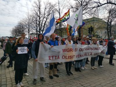 Первомайская демонстрация в Хельсинки. Фото: Ю.Щербачев Первомайская демонстрация в Хельсинки. Фото: Ю.Щербачев