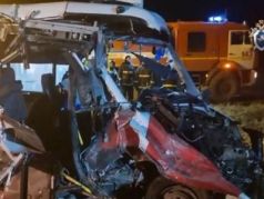 Пострадавшая в ДТП маршрутка. Фото: dzen.ru